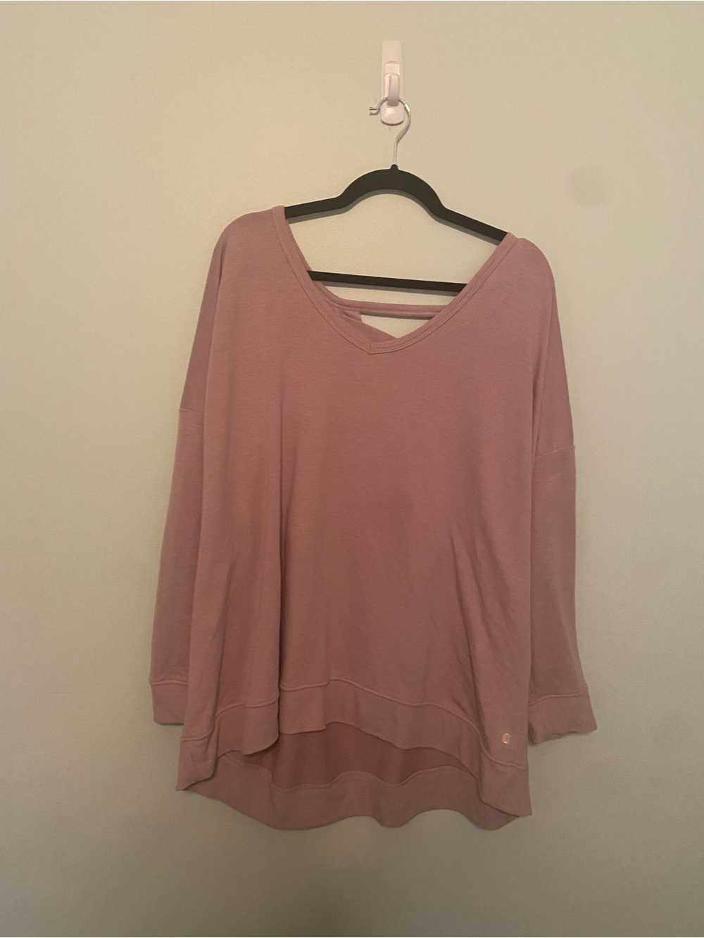 Balance Collection Mauve V-Neck Relaxed Sweatshirt